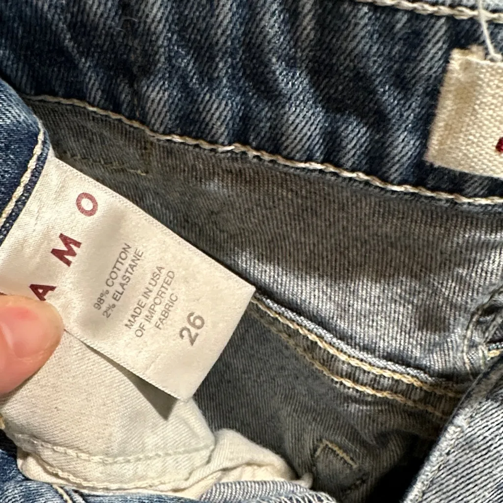 AMO Size 26 Jane cropped Jeans Blue - Image 2