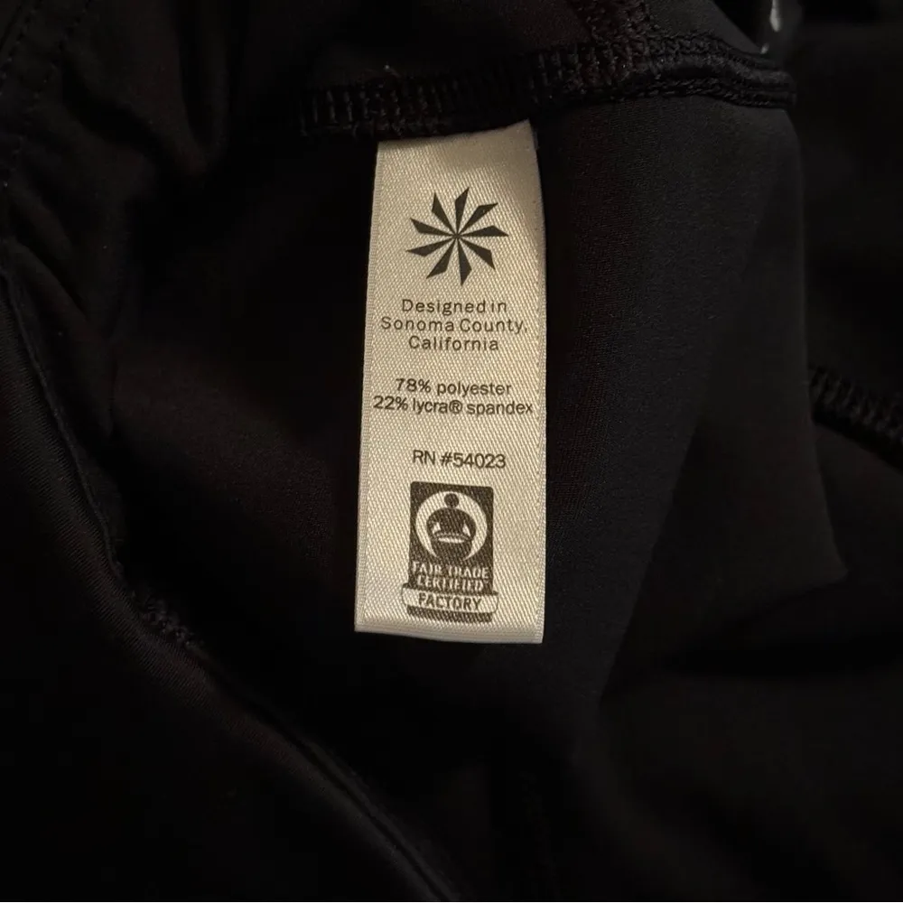 Athleta Womens Size S Spectrum Sonar 7/8 Tight Leggings Black Reflective Stripes - Image 8