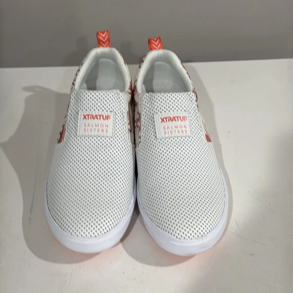 XTRATUF Salmon Sisters octopus sneakers B35 White Size 9.5 - Image 7