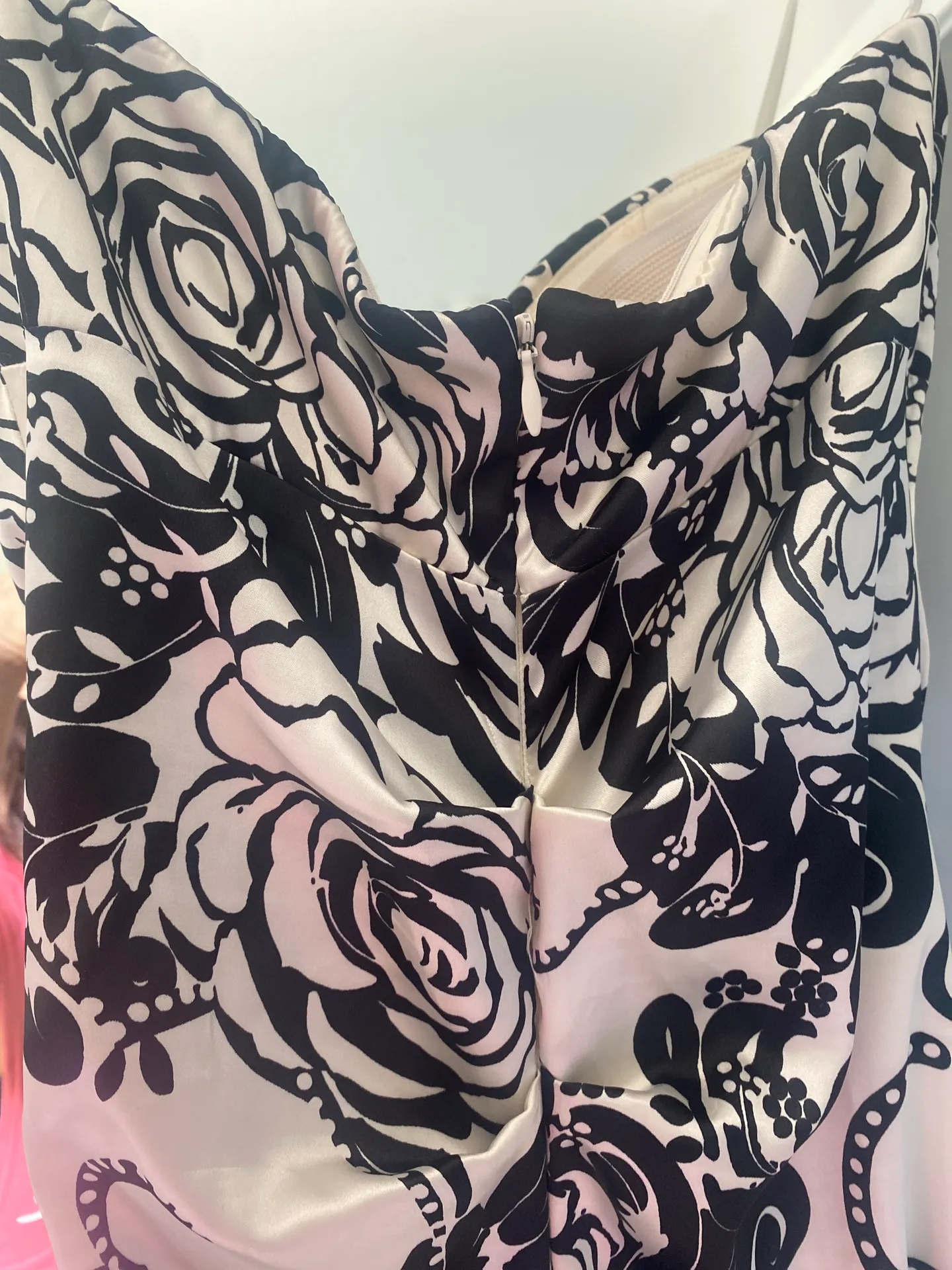 XScape Formal Dress Black And White Floral - Image 5