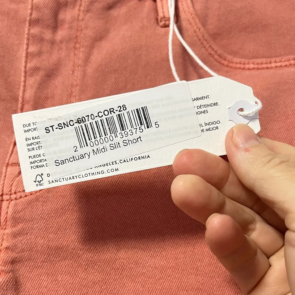 NWT Sanctuary Midi Slit Short demin pottery size 28 - Image 6