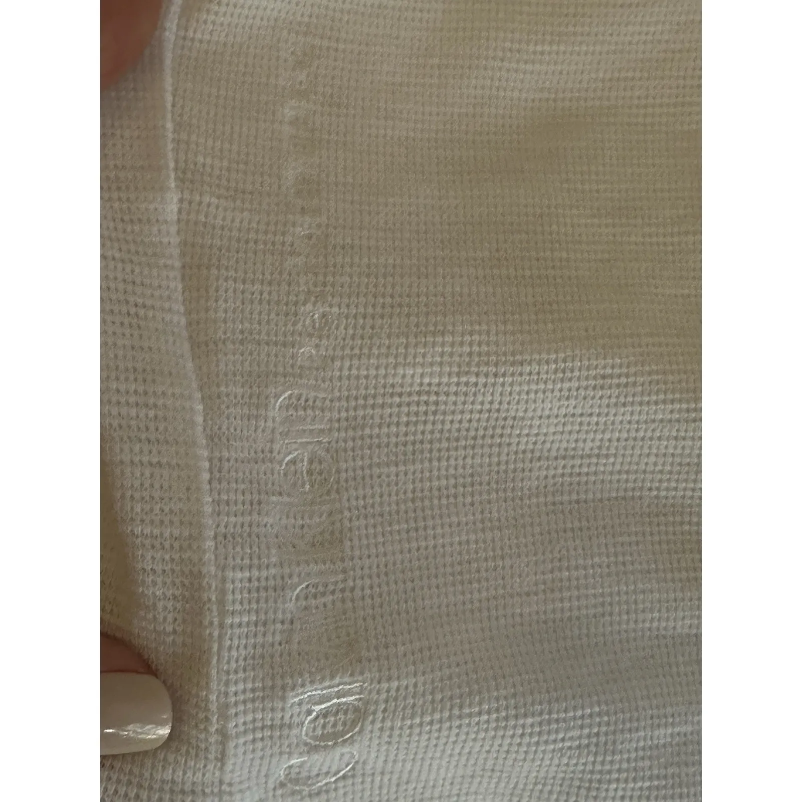 Calvin Klein Performance Top Waffle Knit Thermal Long Sleeve White Women’s XL - Image 4