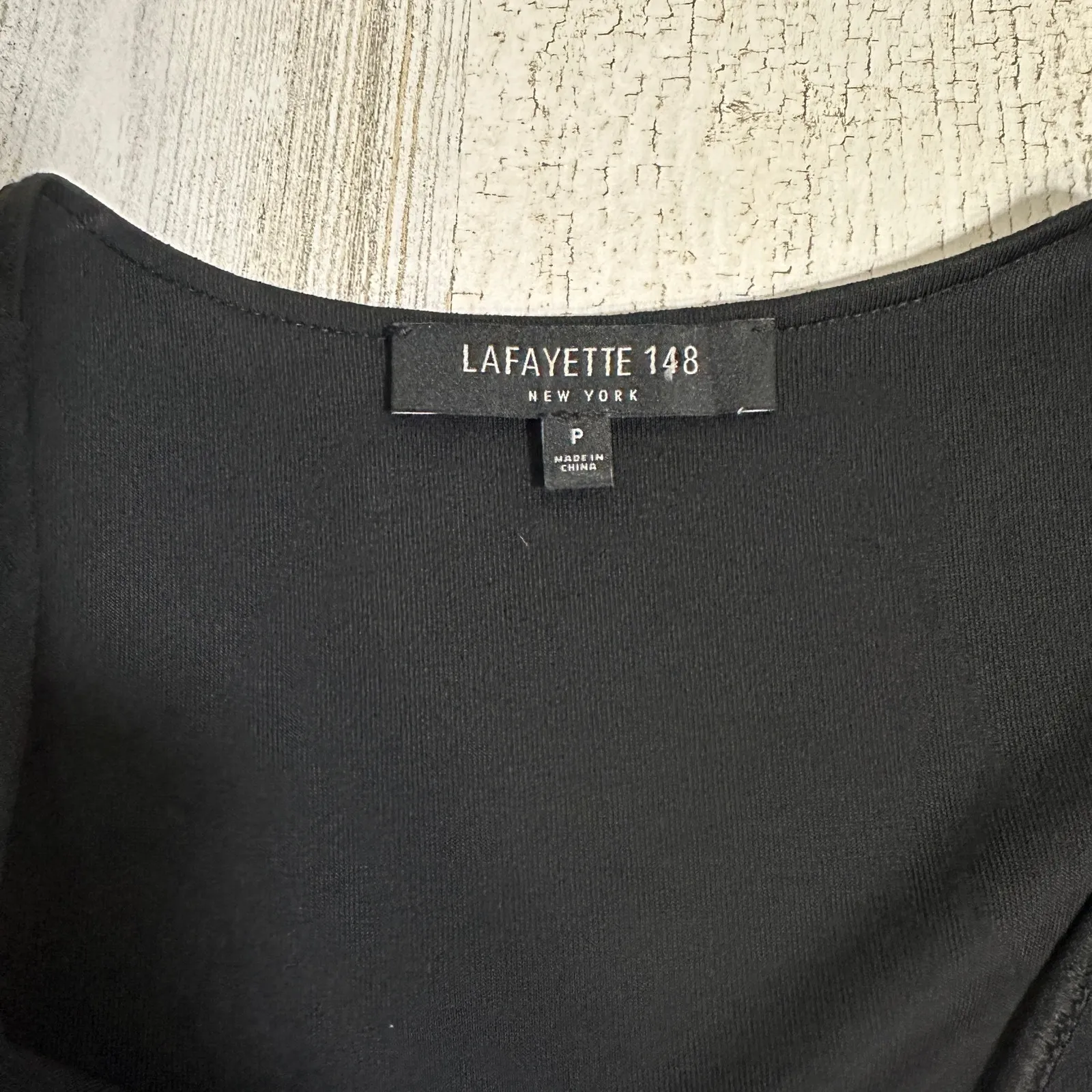 Lafayette 148 Black Handkerchief Dress P | Sleeveless | Viscose | MSRP $498 Size M - Image 3