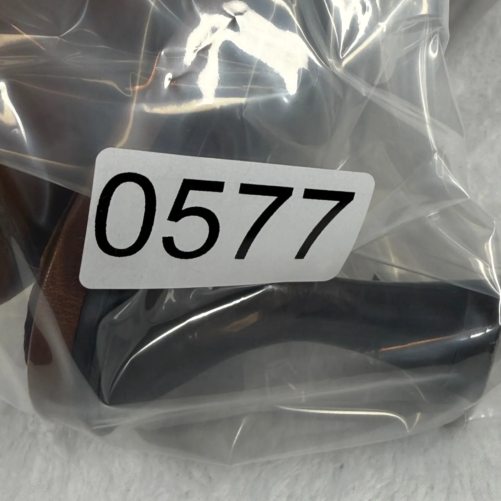 Enzo Angiolini Brown Leather Mules Heels Buckle Detail Square Toe Size 8.5M - Image 12