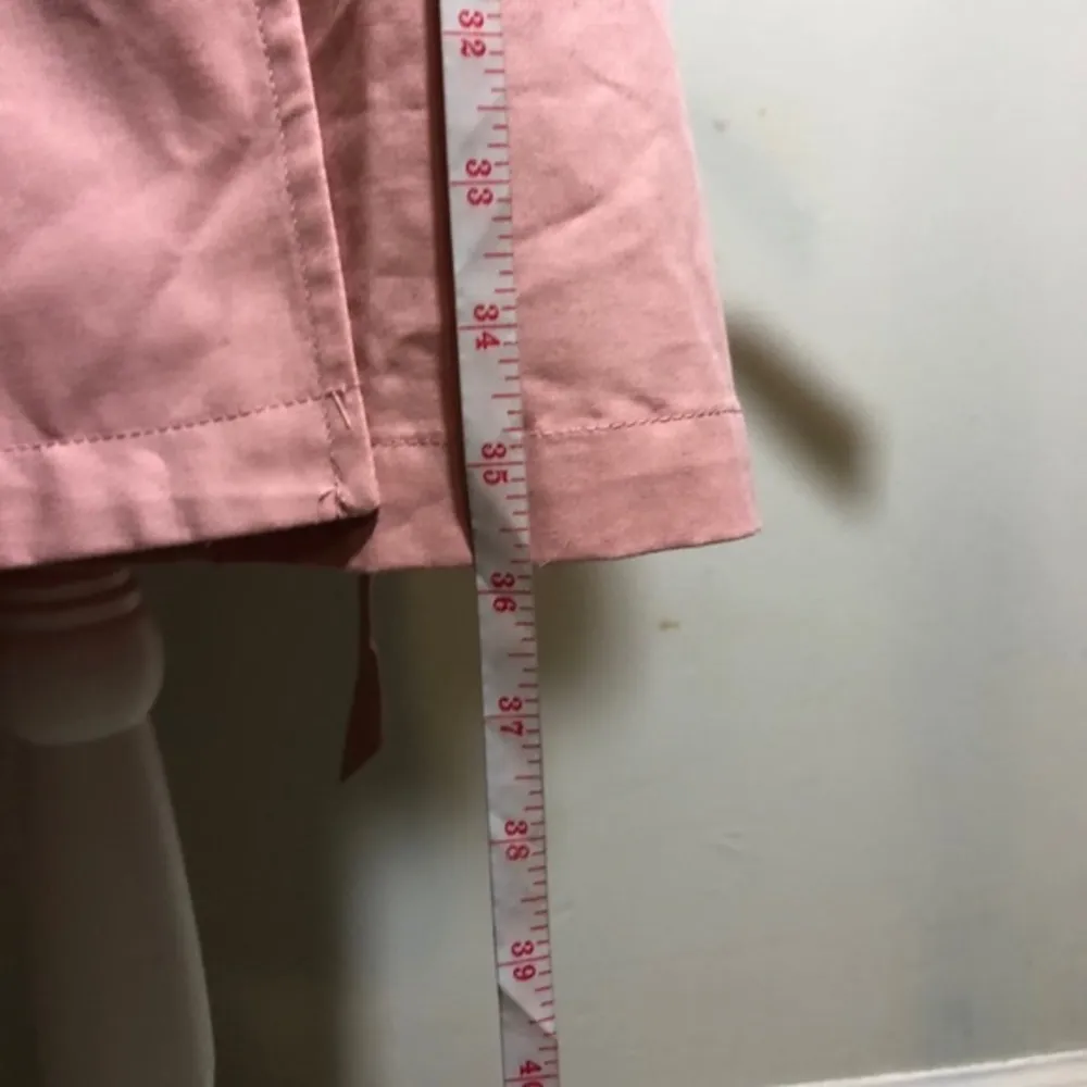 NWOT Light Pink Trench Coat Button Front Small New - Image 10