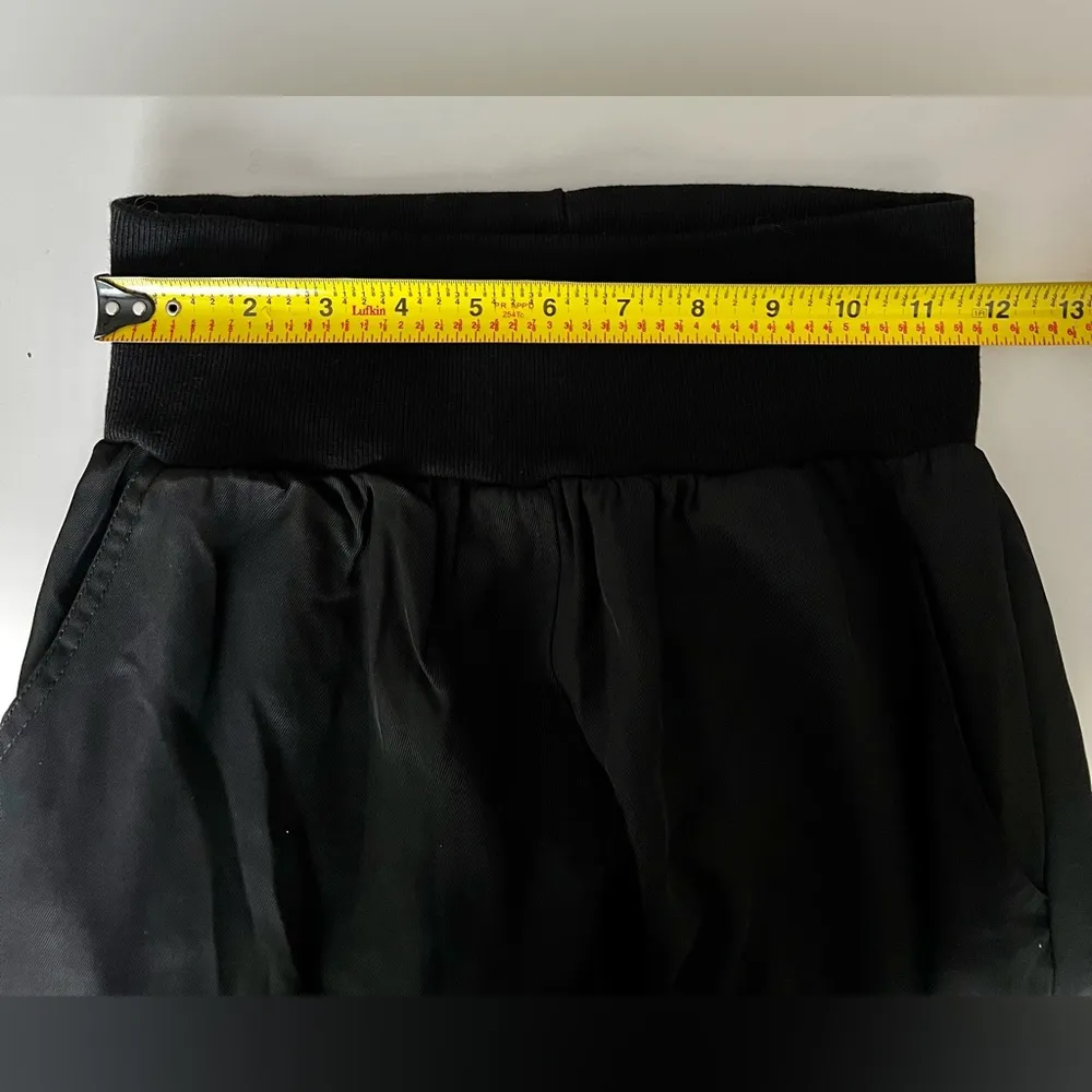 Bishop + young Anthropologie women black Pull On elastic waist joggers pockets S - Image 5