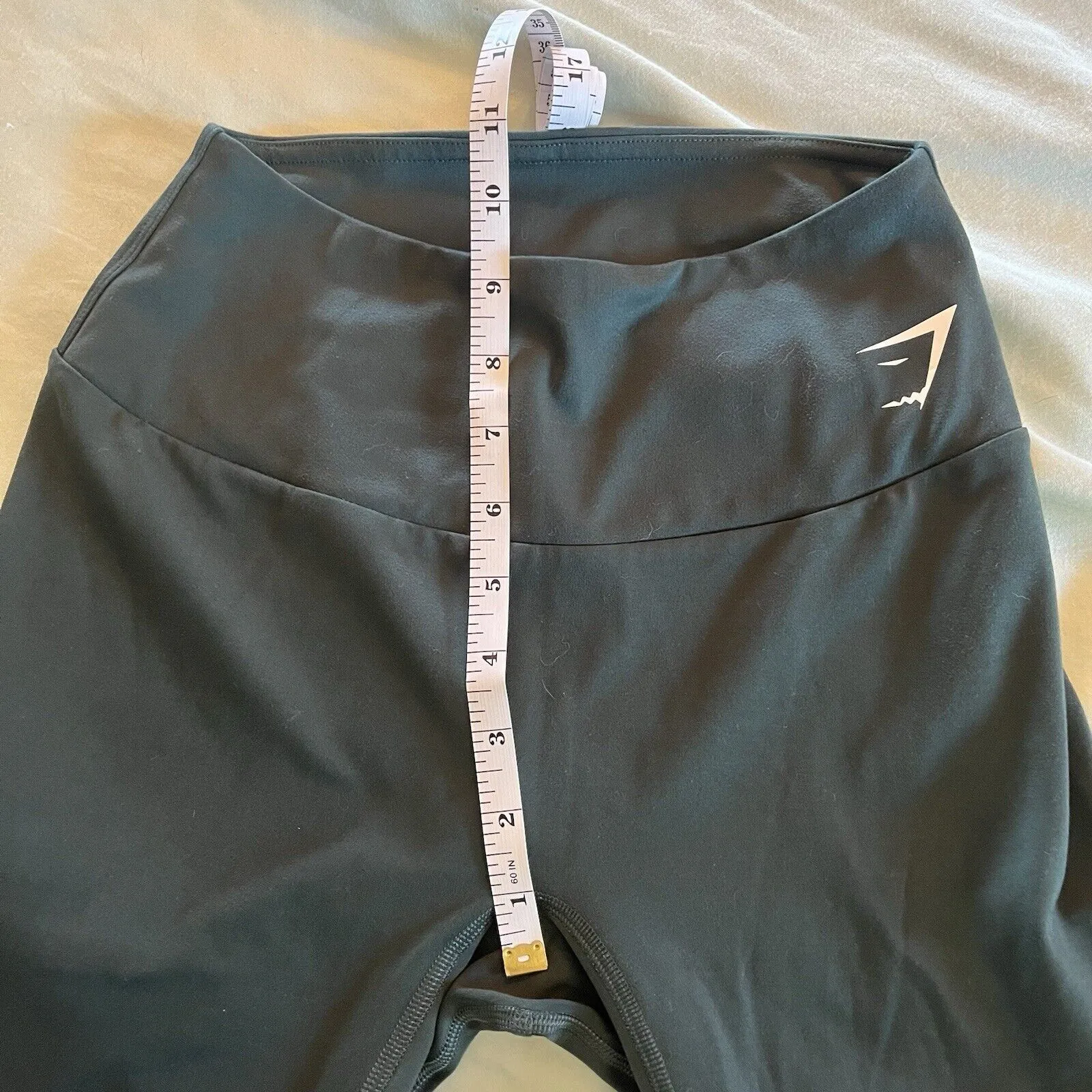 Womens Gymshark Size XXS Green High Waist 7/8 Leggings EUC - Image 4