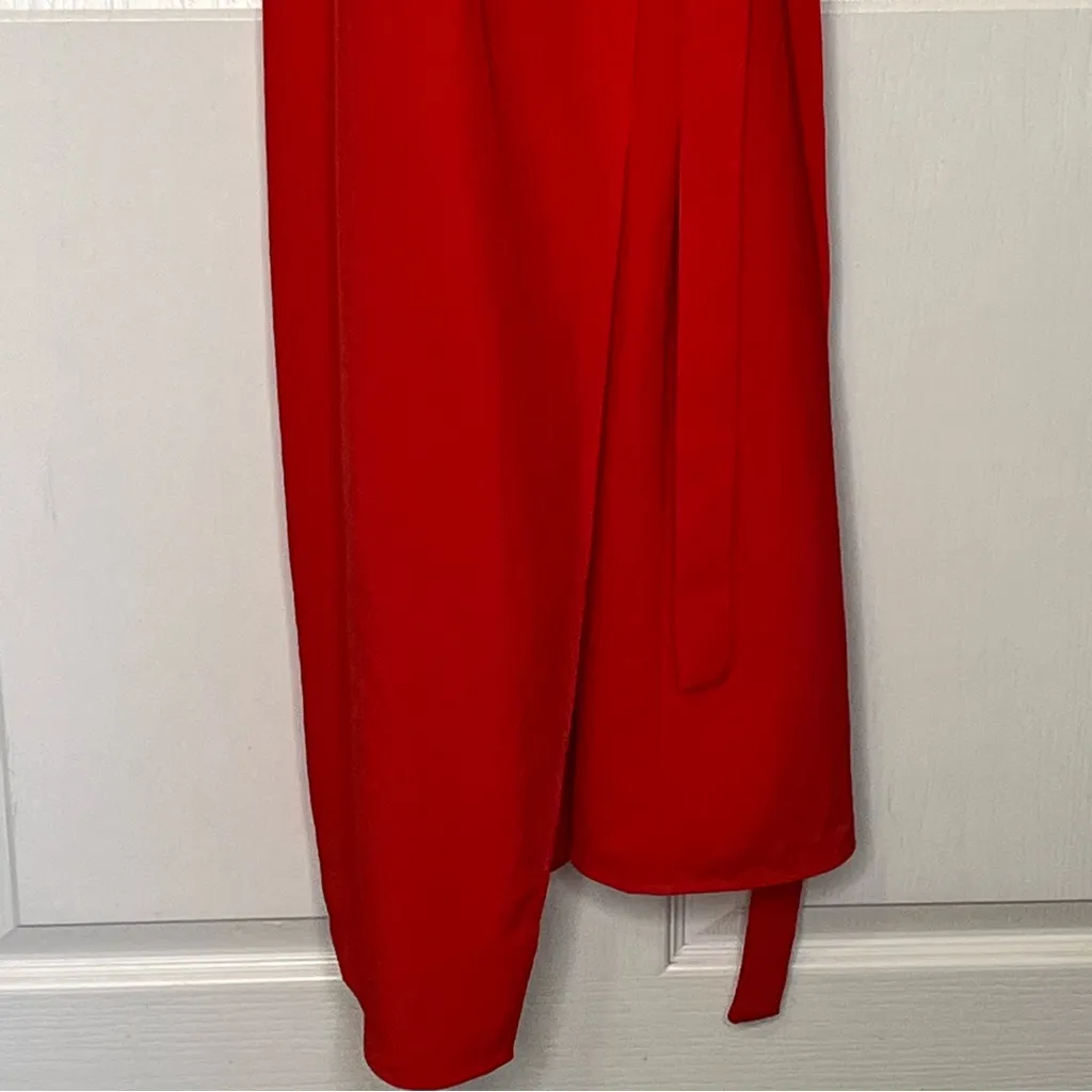 Everlane Orange Japanese GoWeave Tank Wrap Dress Sz 0 - Image 5