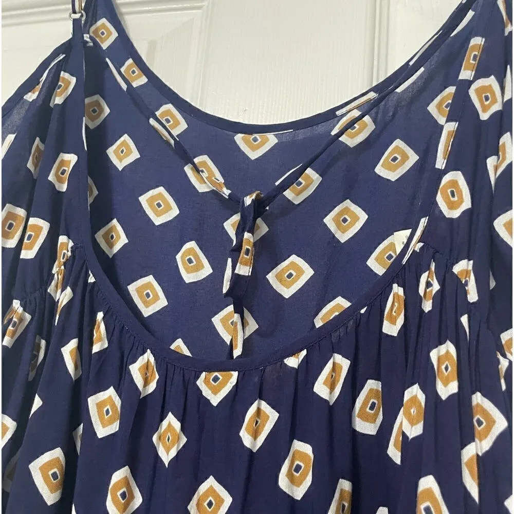 United Colors of Benneton Mini Ruffle Tiered Babydoll Dress Size Medium NWOT‎ - Image 7