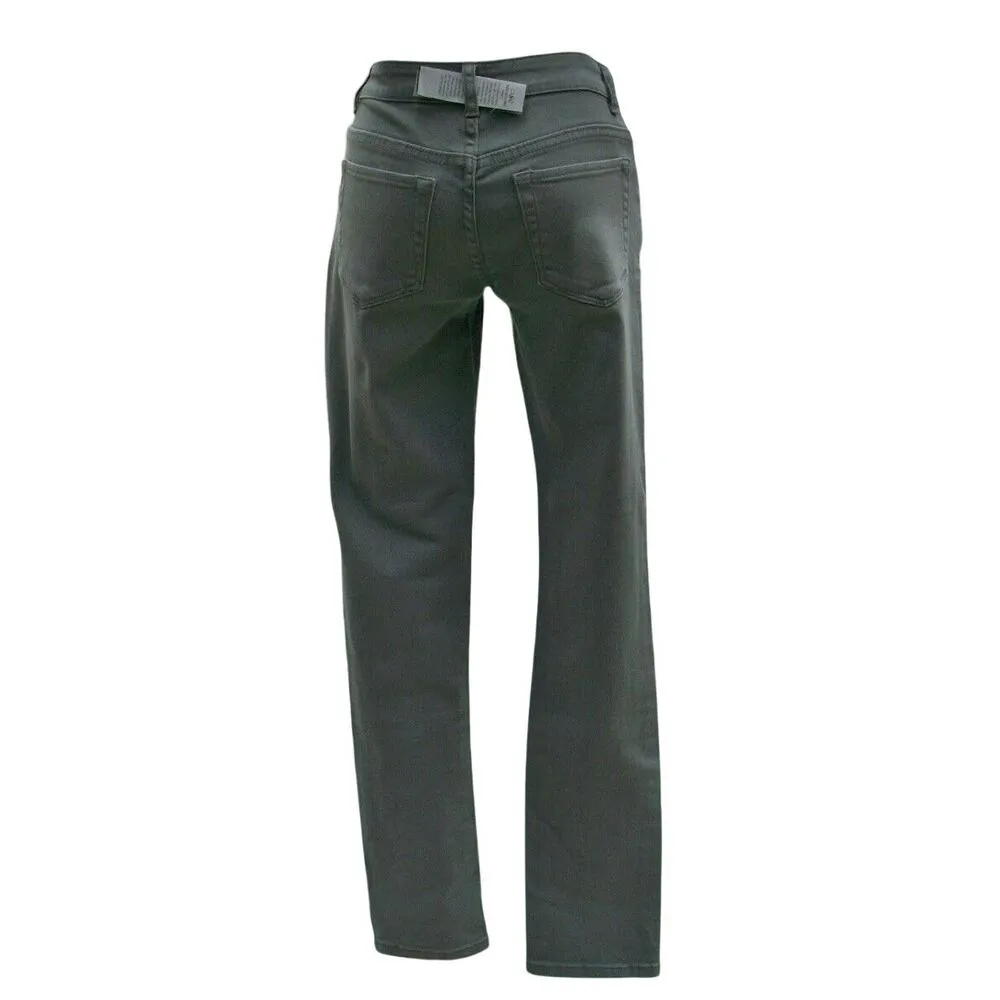 Cache Gray Denim Jean Stretch Pant New Slim Straight Leg Flattering Fit $118 NWT - Image 2