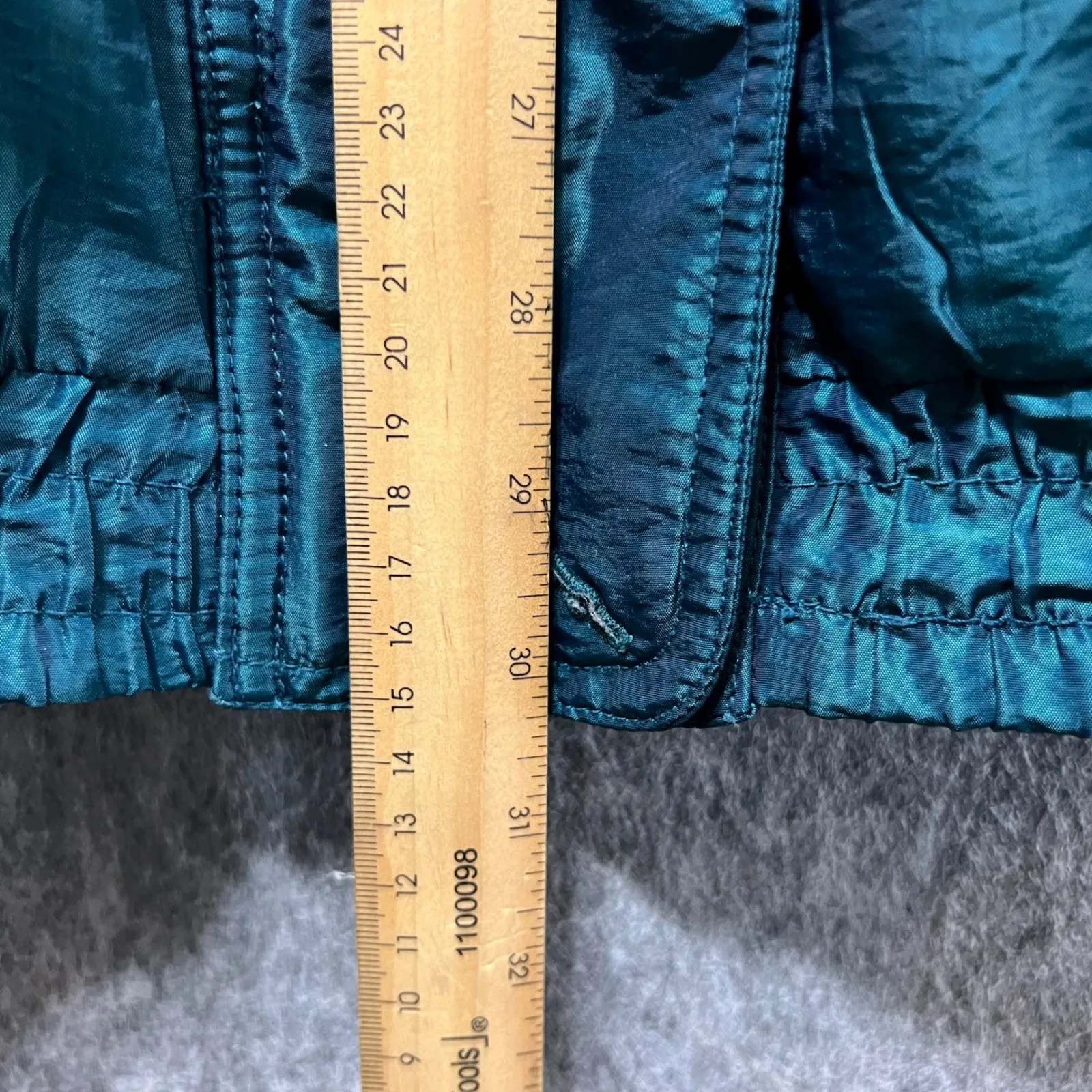 Vintage IZZI Outerwear Puffer Coat Insulated Winter Jacket Teal M 80s 90s Green Size M - Image 6