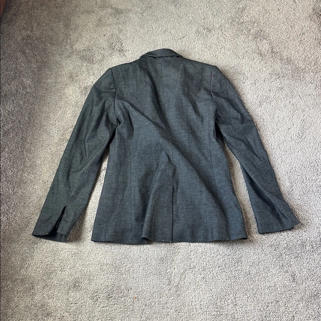 Express Charcoal Gray Blazer SIZE 4 - Image 6