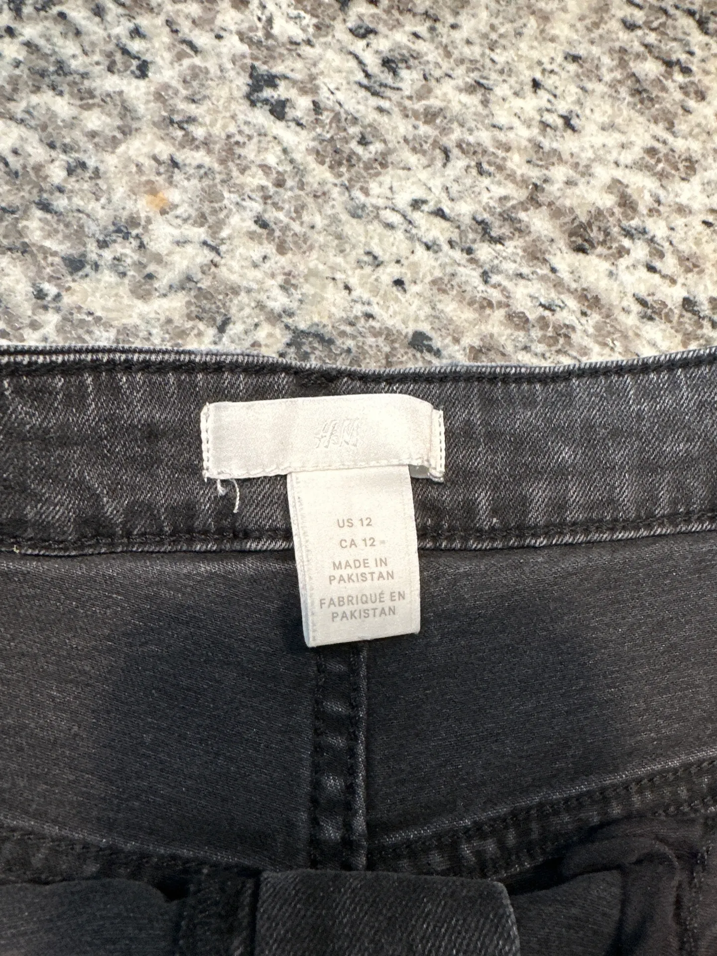 H&M Black Denim Shorts - Image 3