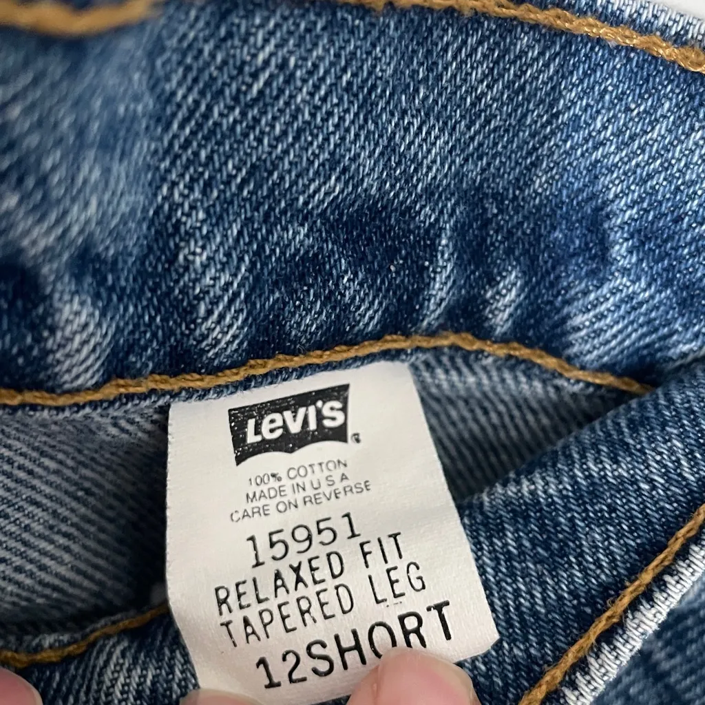 Levi's Women Vintage Blue Relaxed Fit Tapered Leg High Rise Jeans Size 12S - Image 2