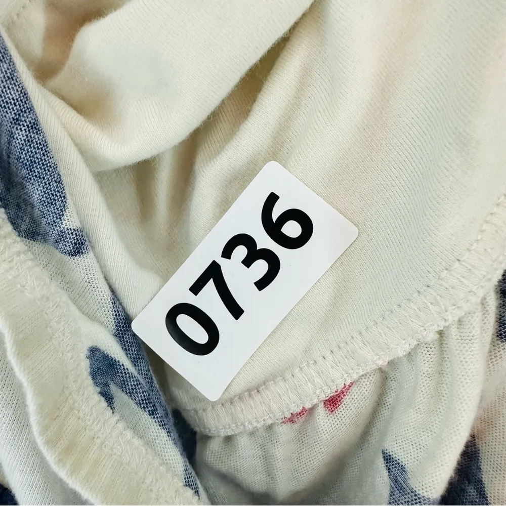 American Eagle Tie Neck Tube Top Floral Large White - Image 8