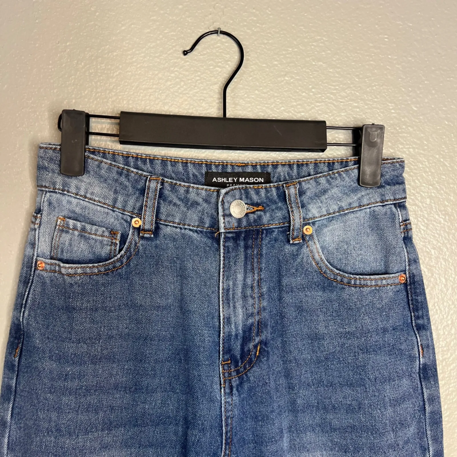 Ashley Mason Premium Jeans Womens Size 00/23 High Rise Wide Leg Denim - Image 3