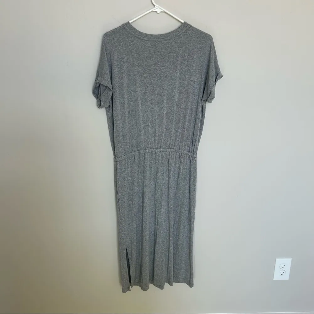 Women’s Banana Republic Gray T-Shirt Dress, Petite Large - Image 7