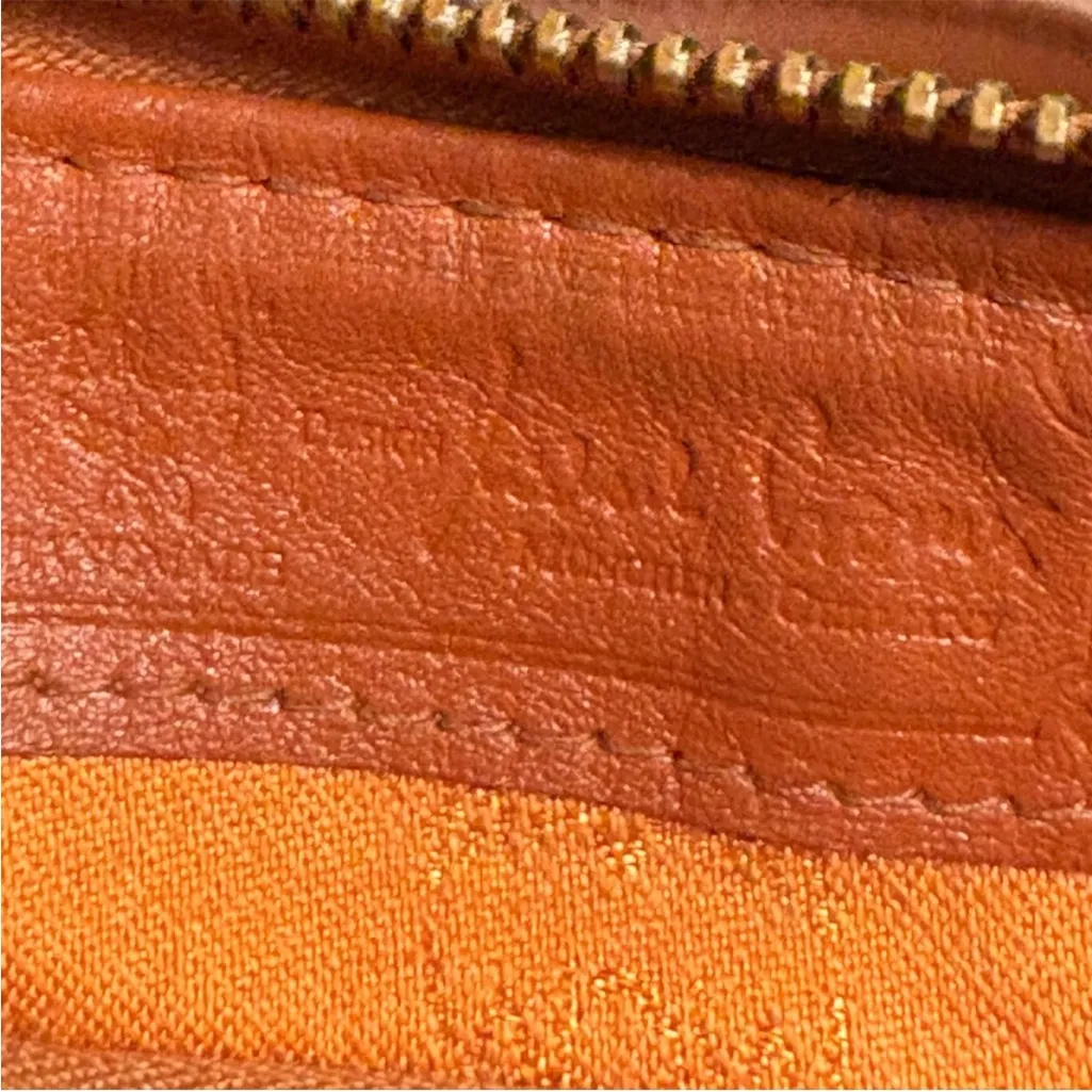 MCM Cognac Leather Satchel Boston Bag - Image 11