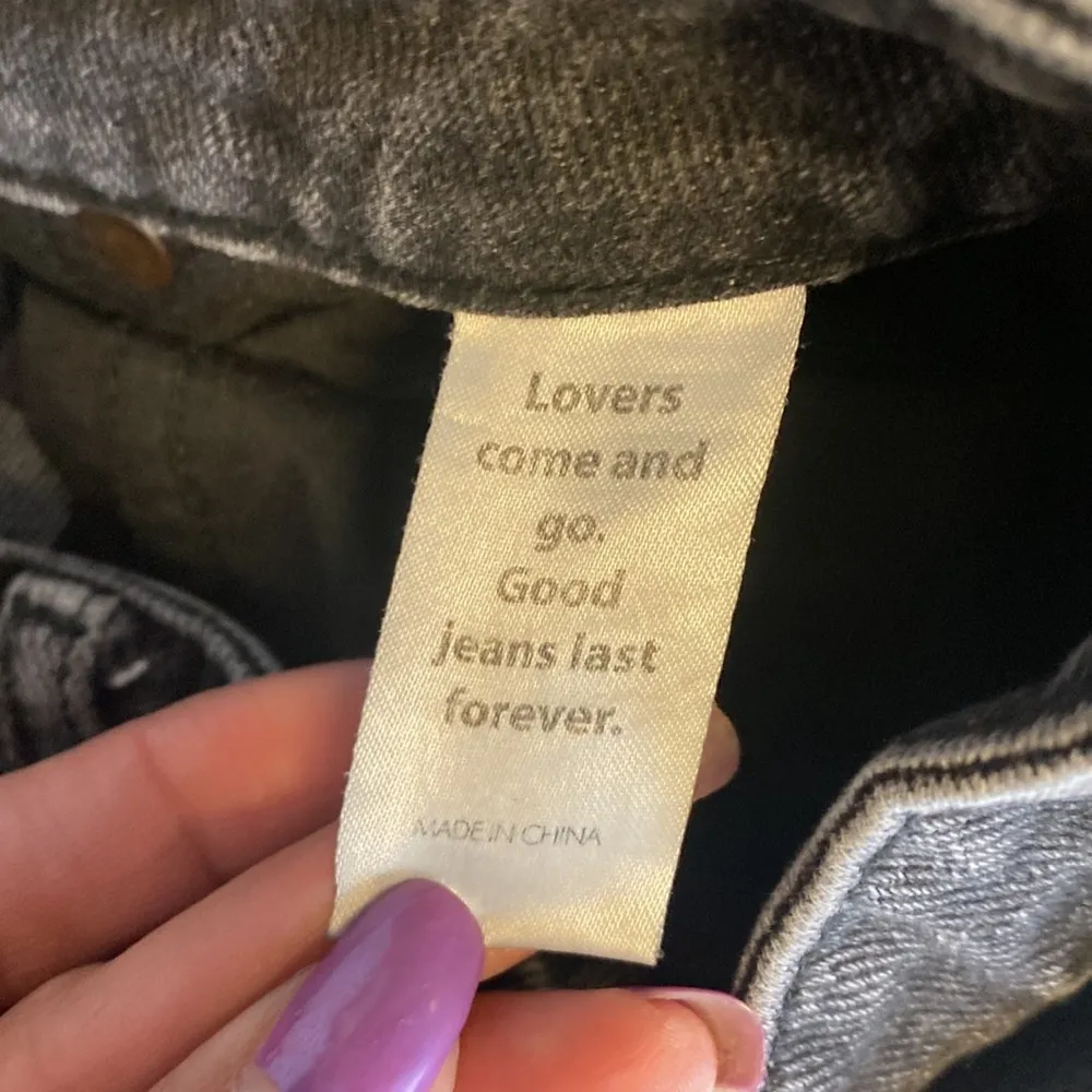 PacSun mom jean high waisted black gray straight leg school every day casual - Image 7