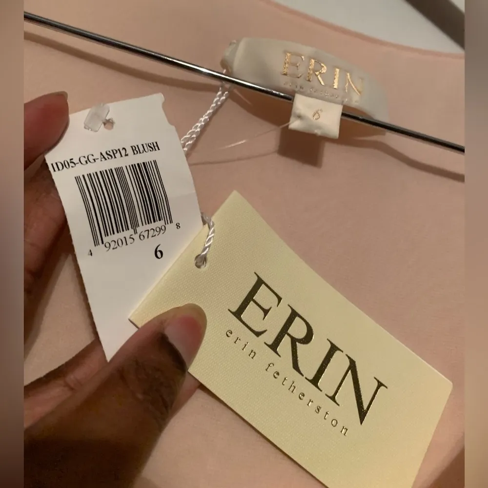 Erin by Erin Featherston Blush Sequin Silk Mini Dress Size 6 Pink - Image 12