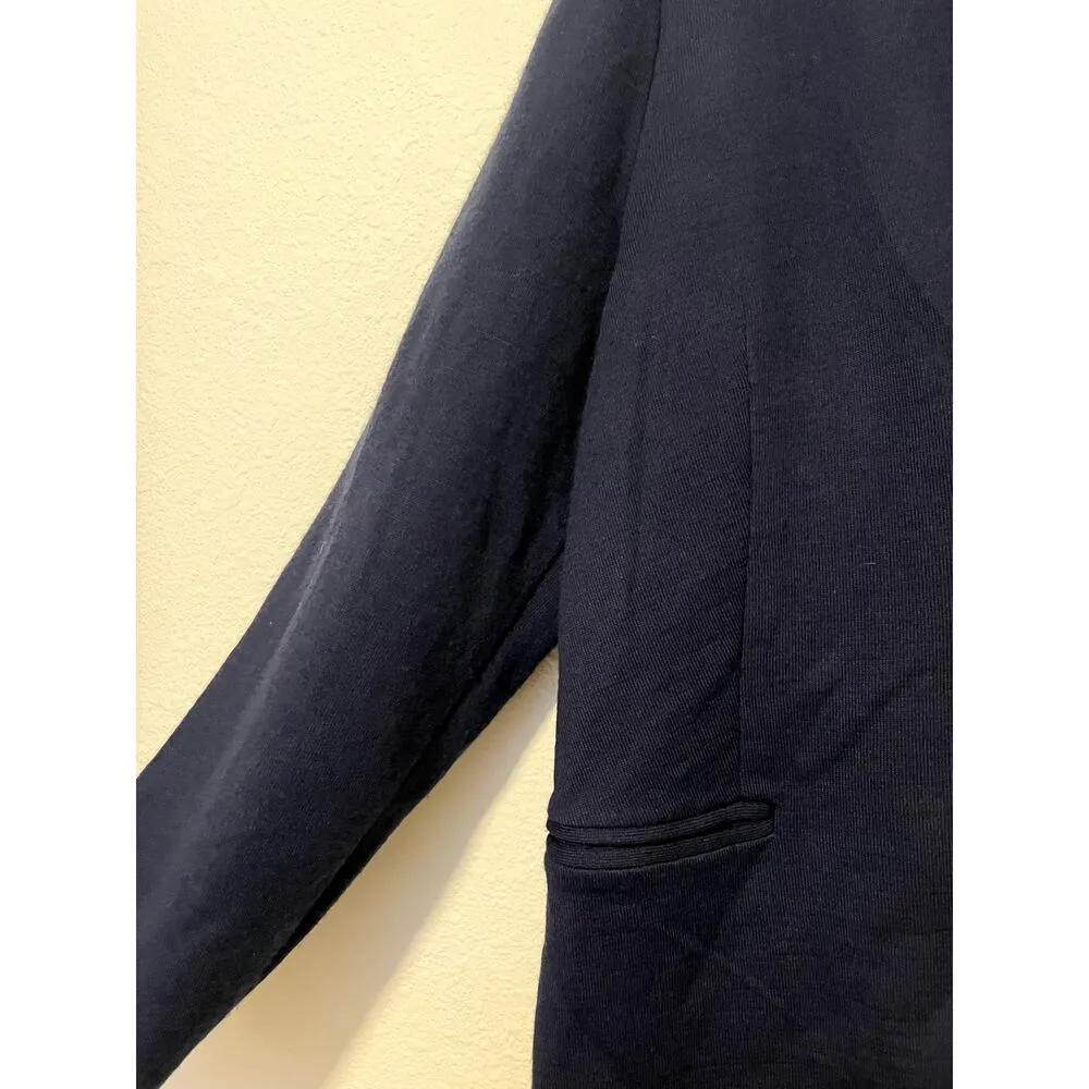 Vintage Carla Ferroni Wool Blazer Navy Blue Preppy Academia Made in Italy Size M - Image 5