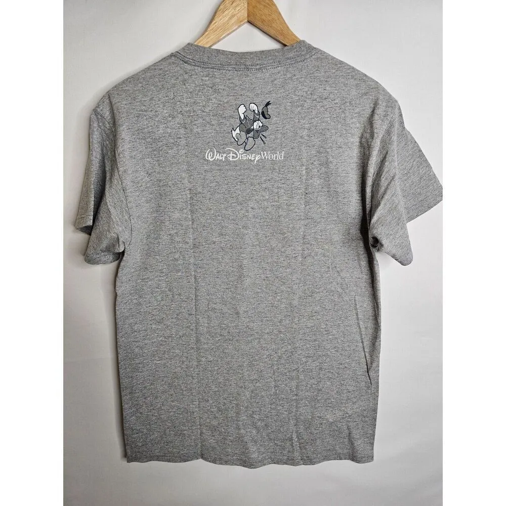 Walt Disney World Donald Duck Fowl Mood Gray Y2k TShirt Size Medium Unisex Adult - Image 4