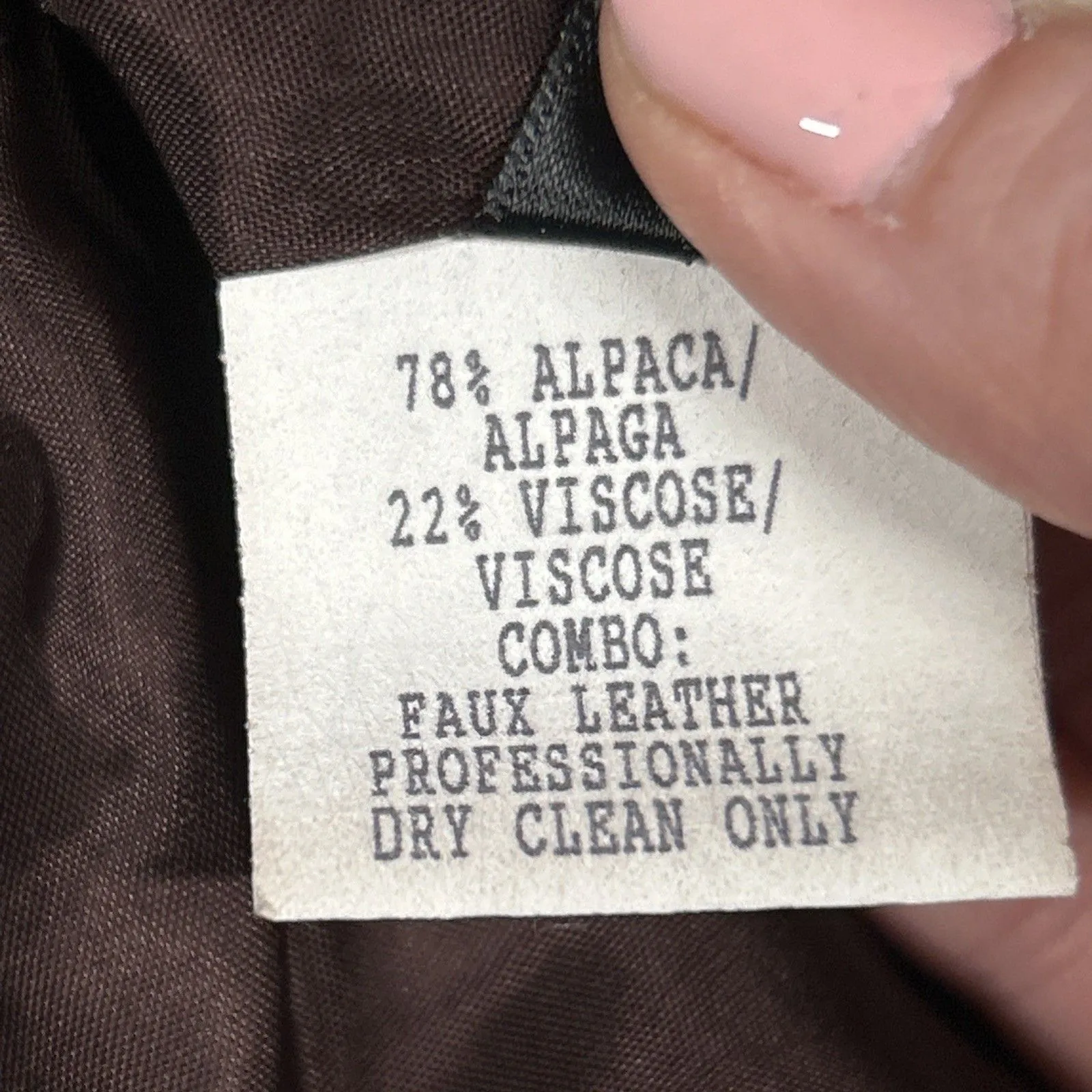 Lafayette 148 New York Jacket Womens 4 Brown Alpaca Blend Button Blazer *Hole* - Image 5