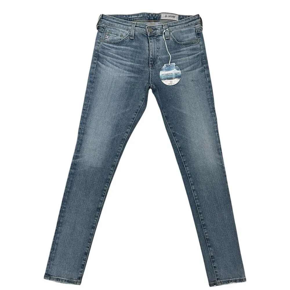 AG Adriano Goldschmied  Jeans The Legging Super Skinny Ankle Light Wash Women 27 - Image 2