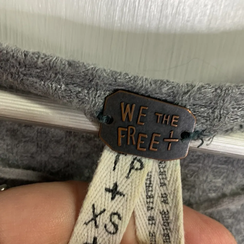 Free People We the Free Laguna Gray Thermal Long Sleeve Top W-167 Size XS - Image 5