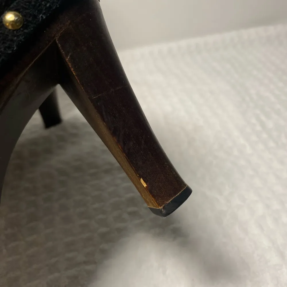 Colin Stuart Vintage Studded Suede Leather Ankle Boot Black Size 5 - Image 9