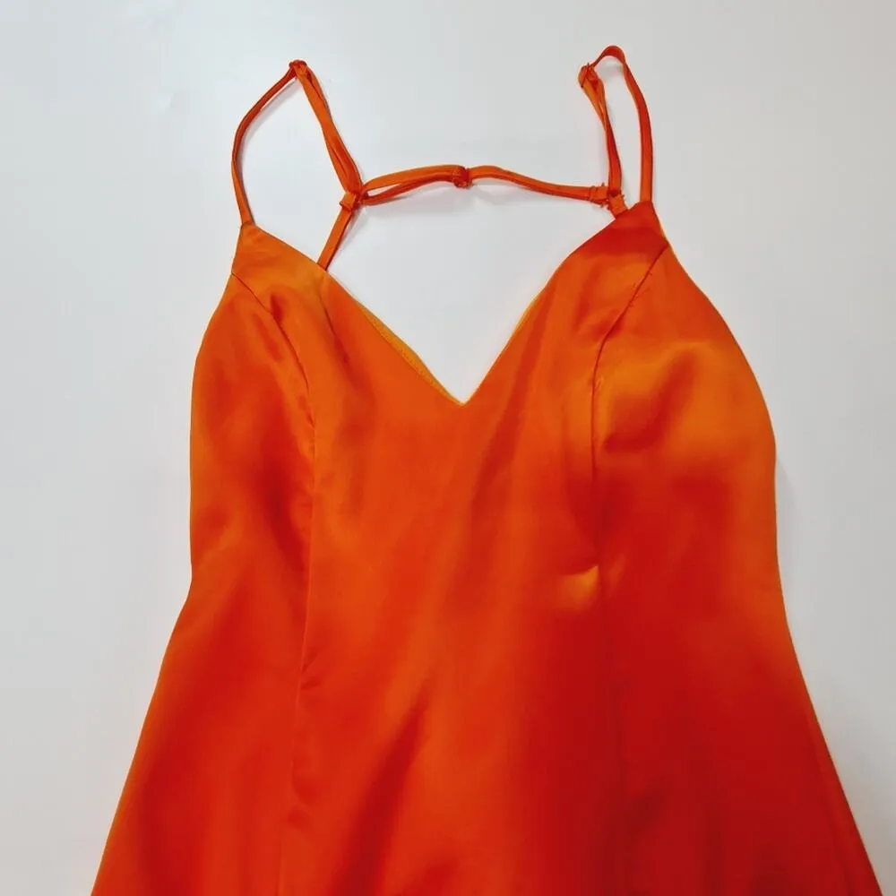 Superdown Nicole Mini Dress in Orange XS - Image 5