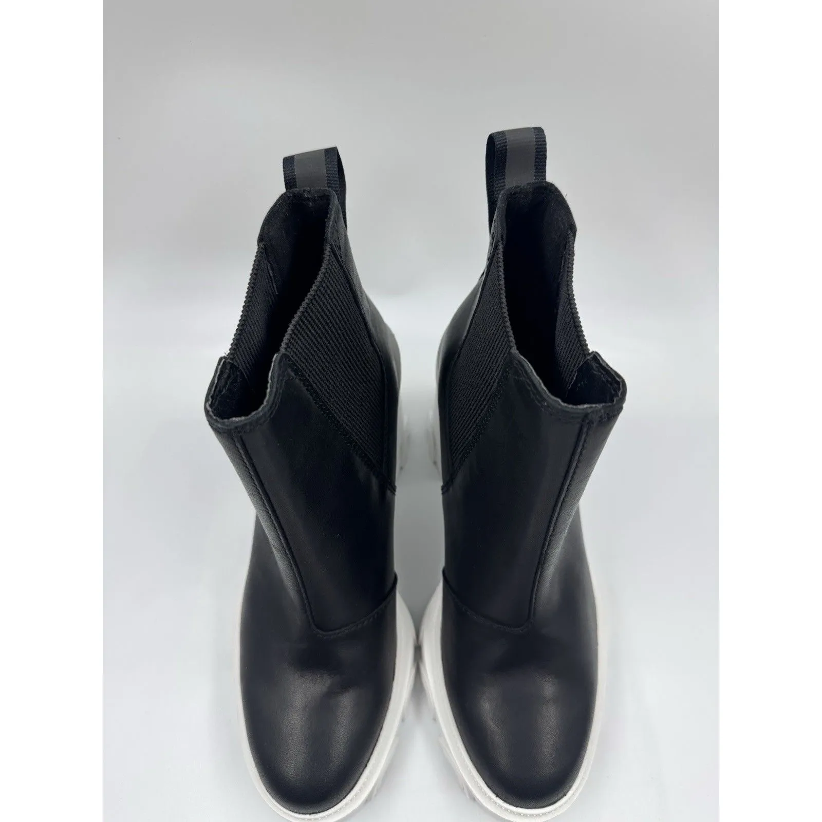 Sorel Brex Chelsea Heeled Ankle Black/White Booties, Waterproof Women’s Size 5.5 - Image 5