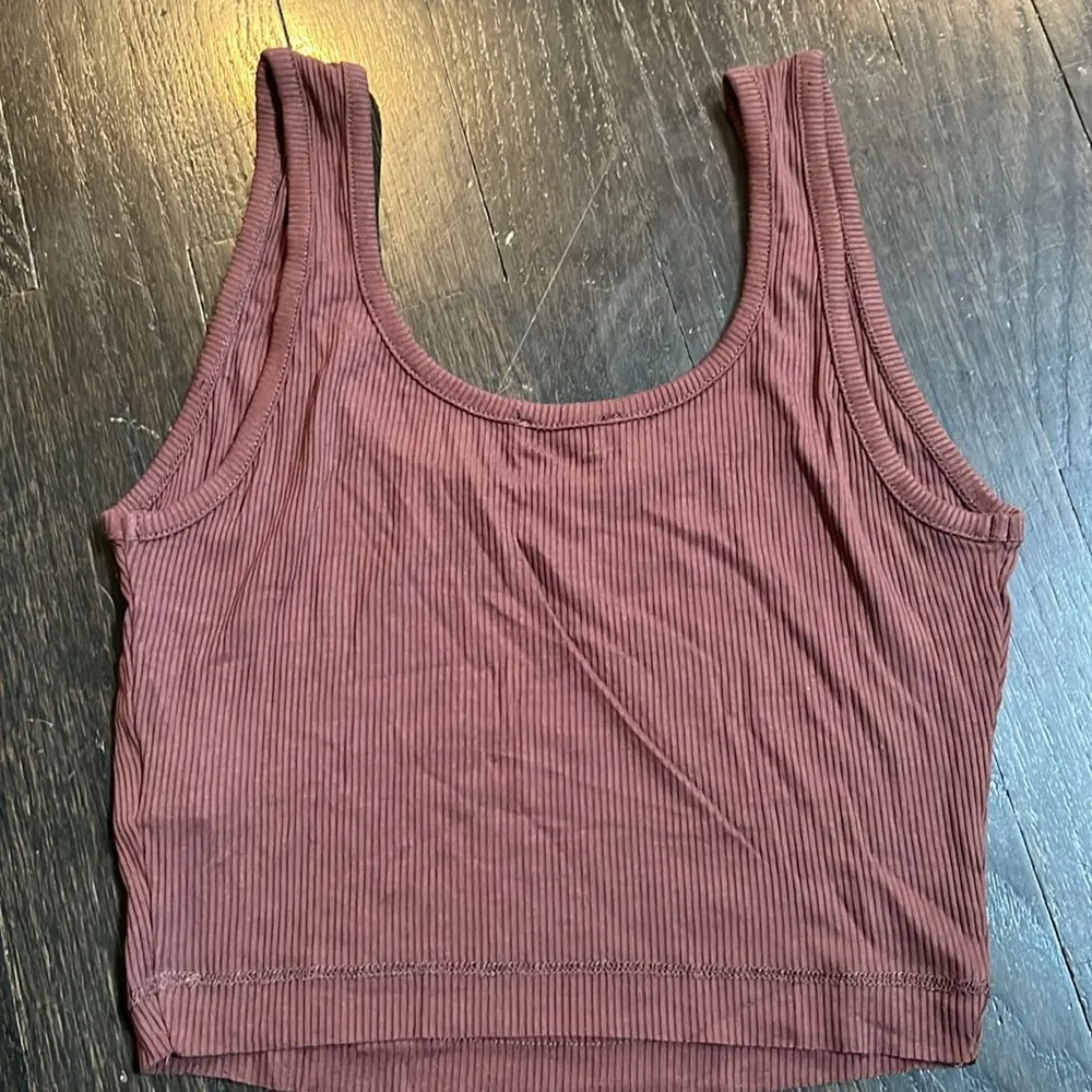 Naked Wardrobe New Ribbed Tank Top Womens Size Medium Brown Coco Classic - Image 5