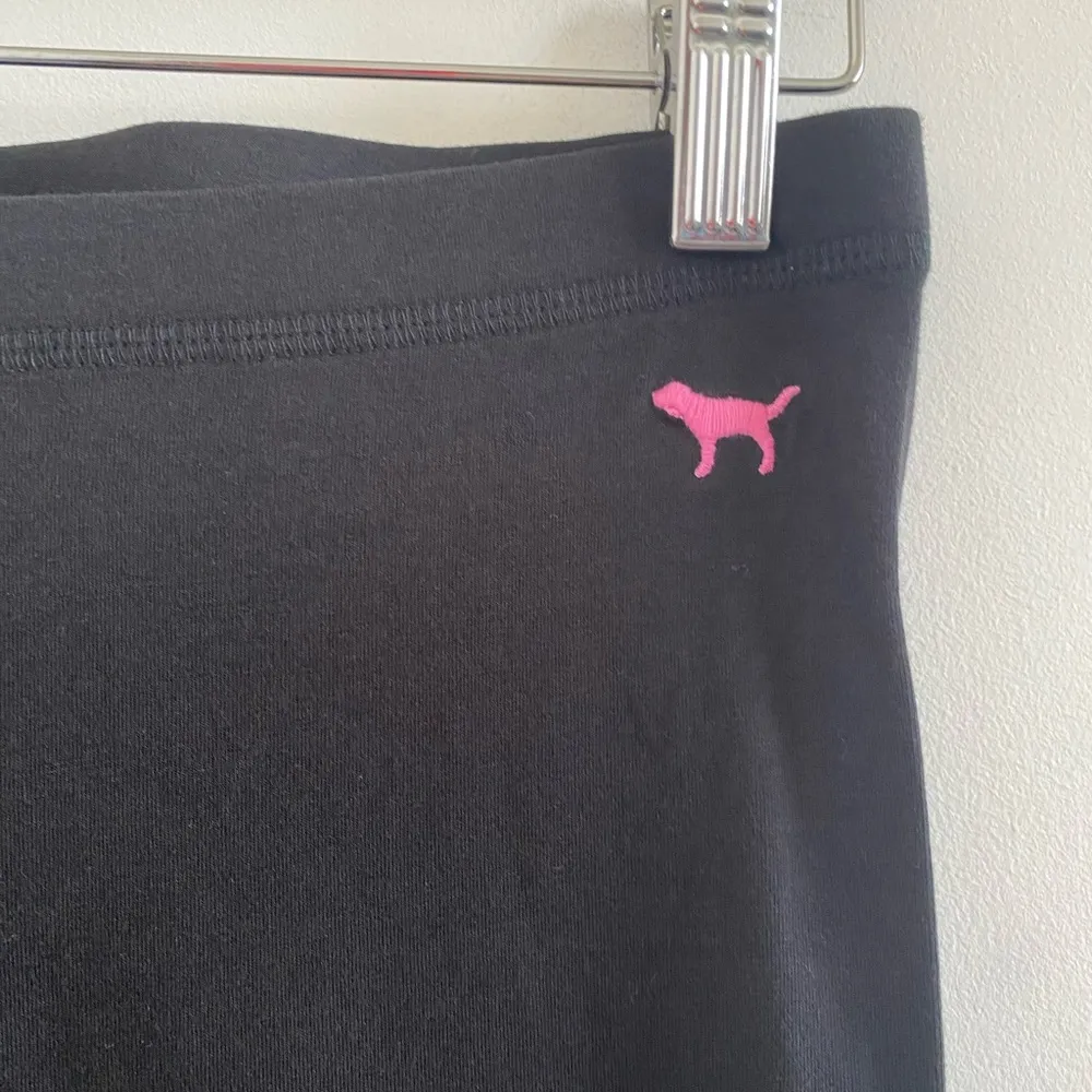 PINK Victoria's Secret Black Lightweight Leggings Size Medium New W/O Tag - Image 3