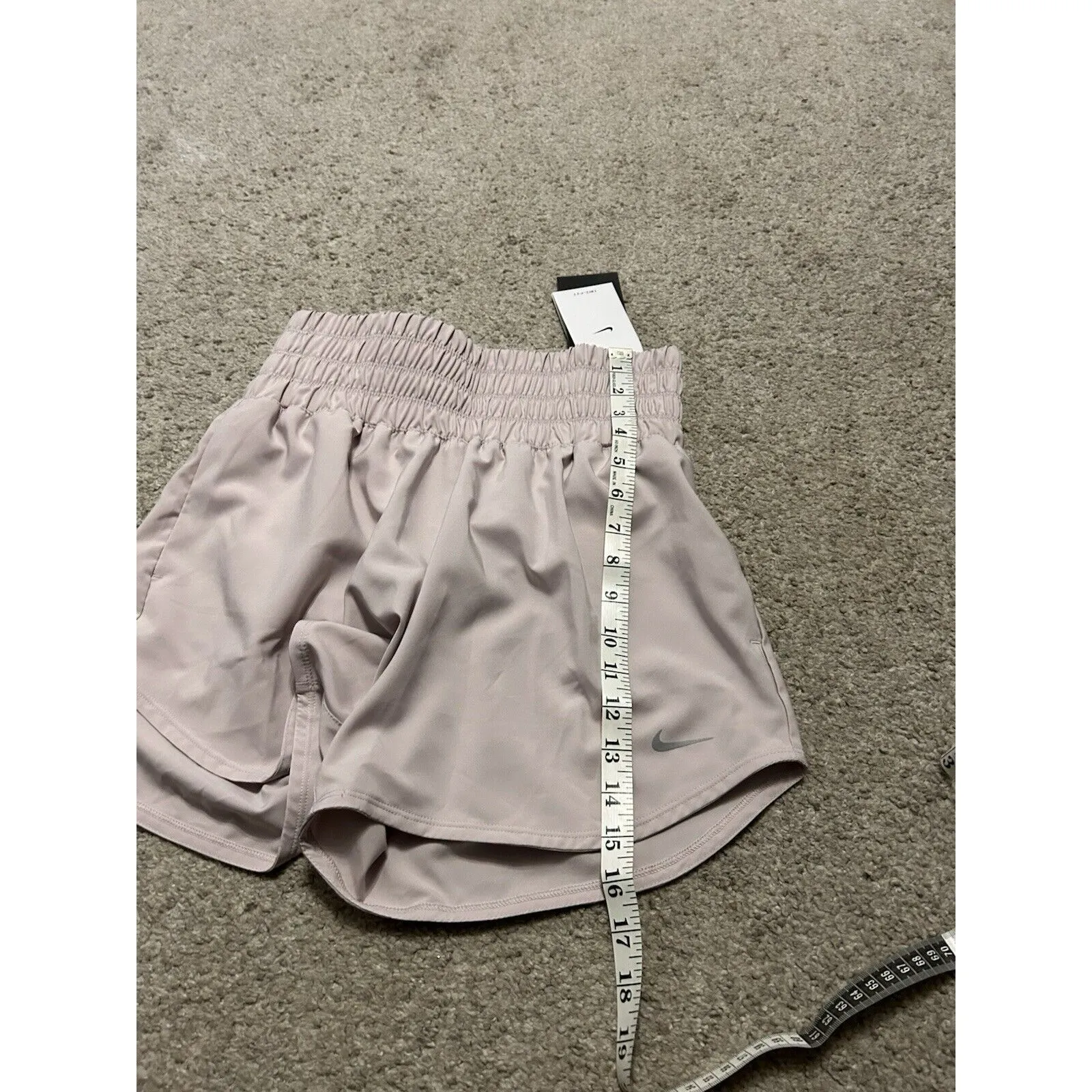 Nike One Women's Dri-FIT Ultra High-Waisted 3"‎ Brief-Lined Shorts, Purple, Sz S - Image 9