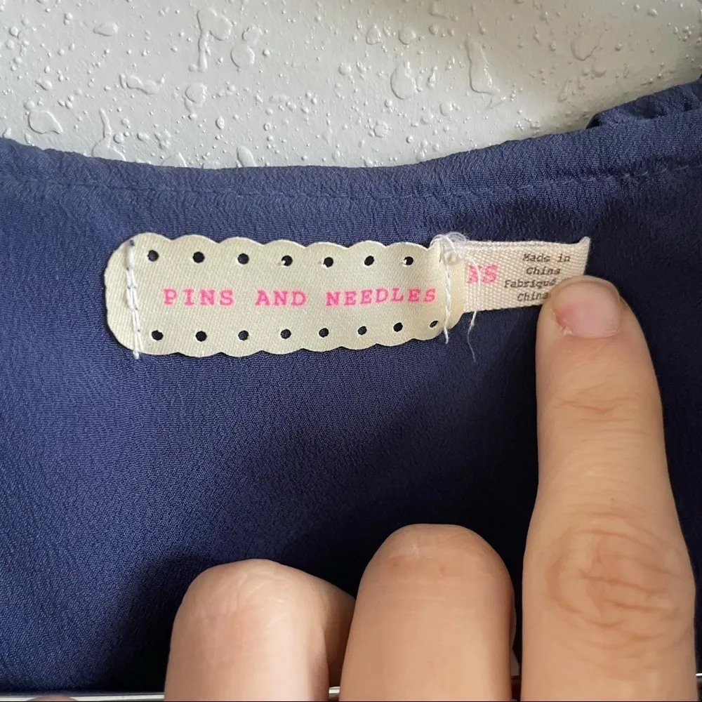 Pins & Needles Blue Ruffle Sleeveless Tunic - Image 6