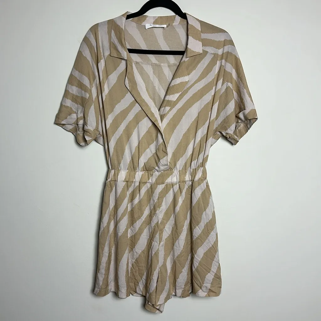 Mustard Seed The Camille Romper Linen Blend‎ - Image 2