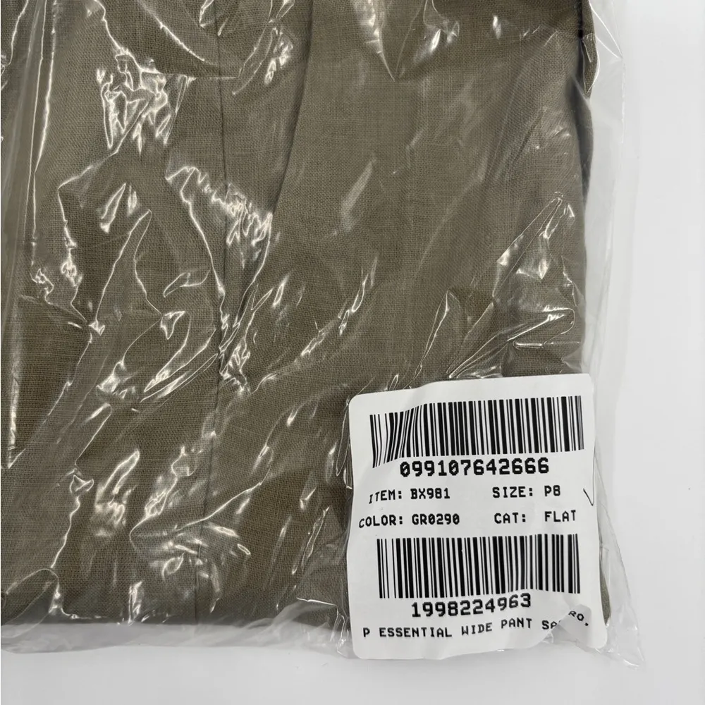 J.Crew Petite wide-leg Essential pant in linen Dusty Fatigue - Image 5