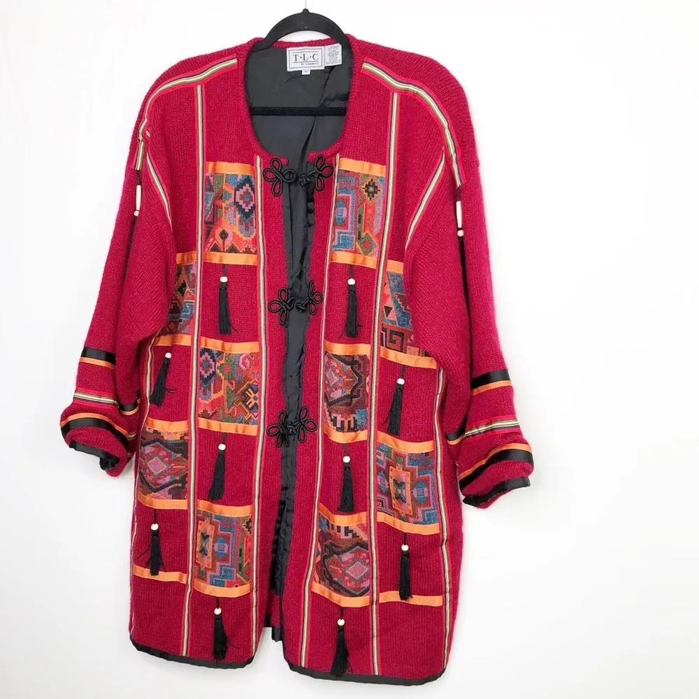 Tlc by Lambert mohair vintage knit coat Size M - Image 9