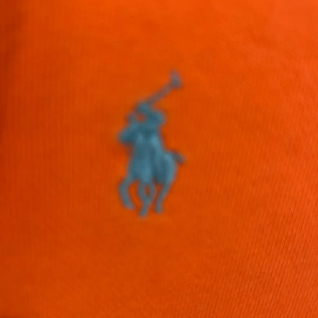 Polo Ralph Lauren Lite weight Neon Orange Short Top - Image 3
