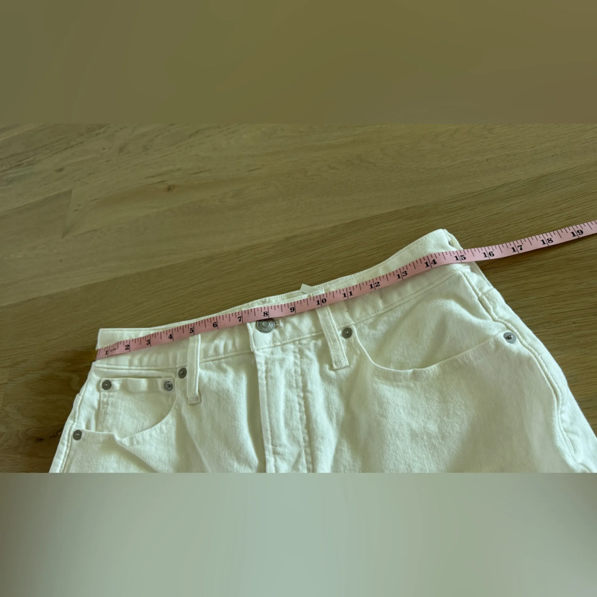 Madewell the curvy perfect vintage ‘90s straight leg jean off white size 29p - Image 8