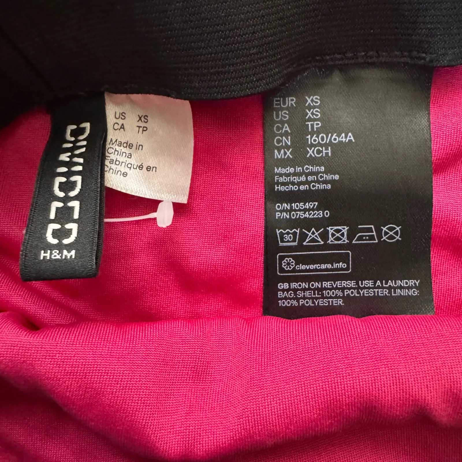 H&M Divided Magenta Sequin Bodycon Mini Skirt Party Holiday XS -Great Preowned - Image 3