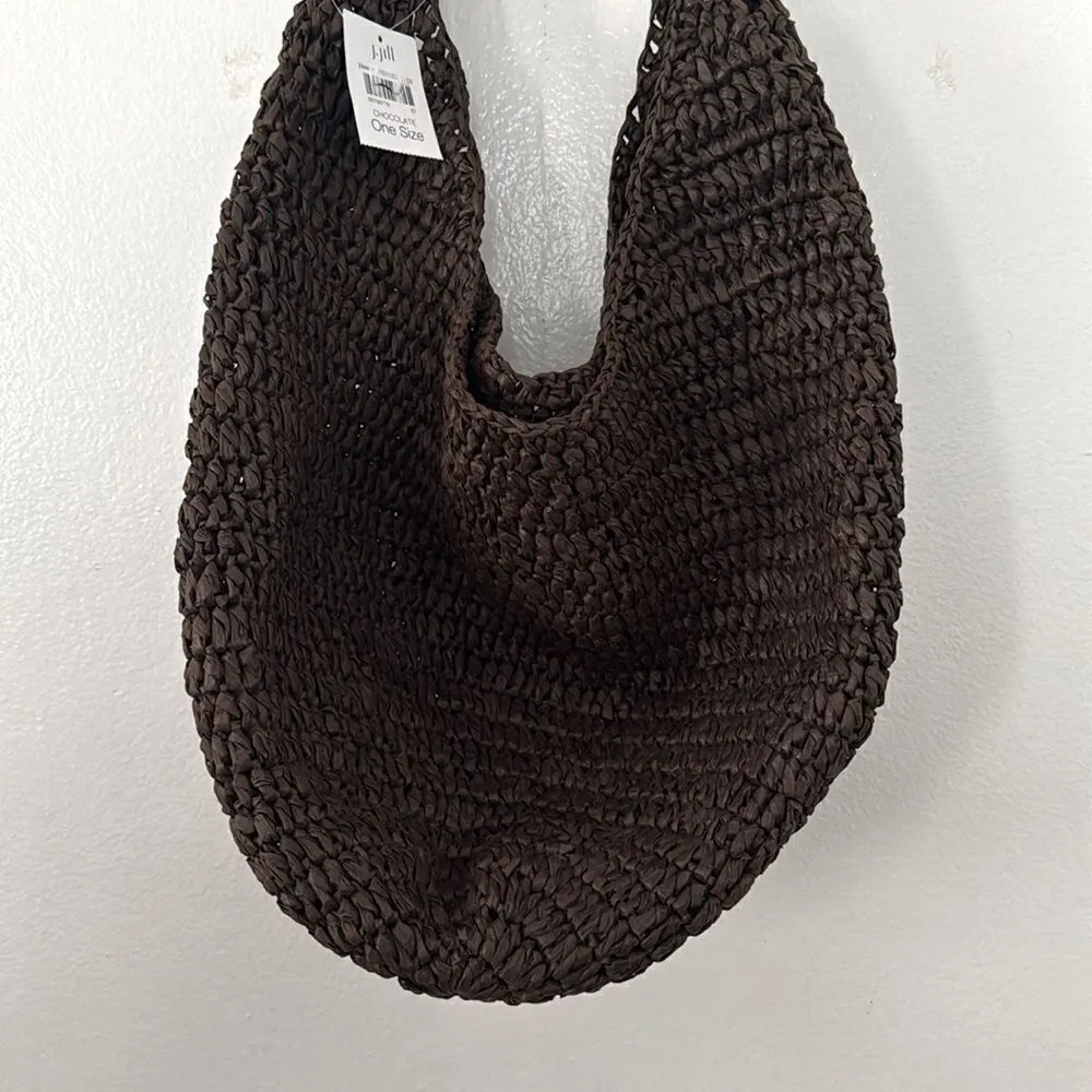 J.Jill Jute Tote Bag Brown NWT Brown - Image 2