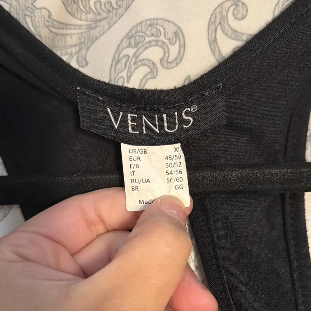 VENUS Black Crisscrossed Back and Mess sides Swim Coverup - Image 4