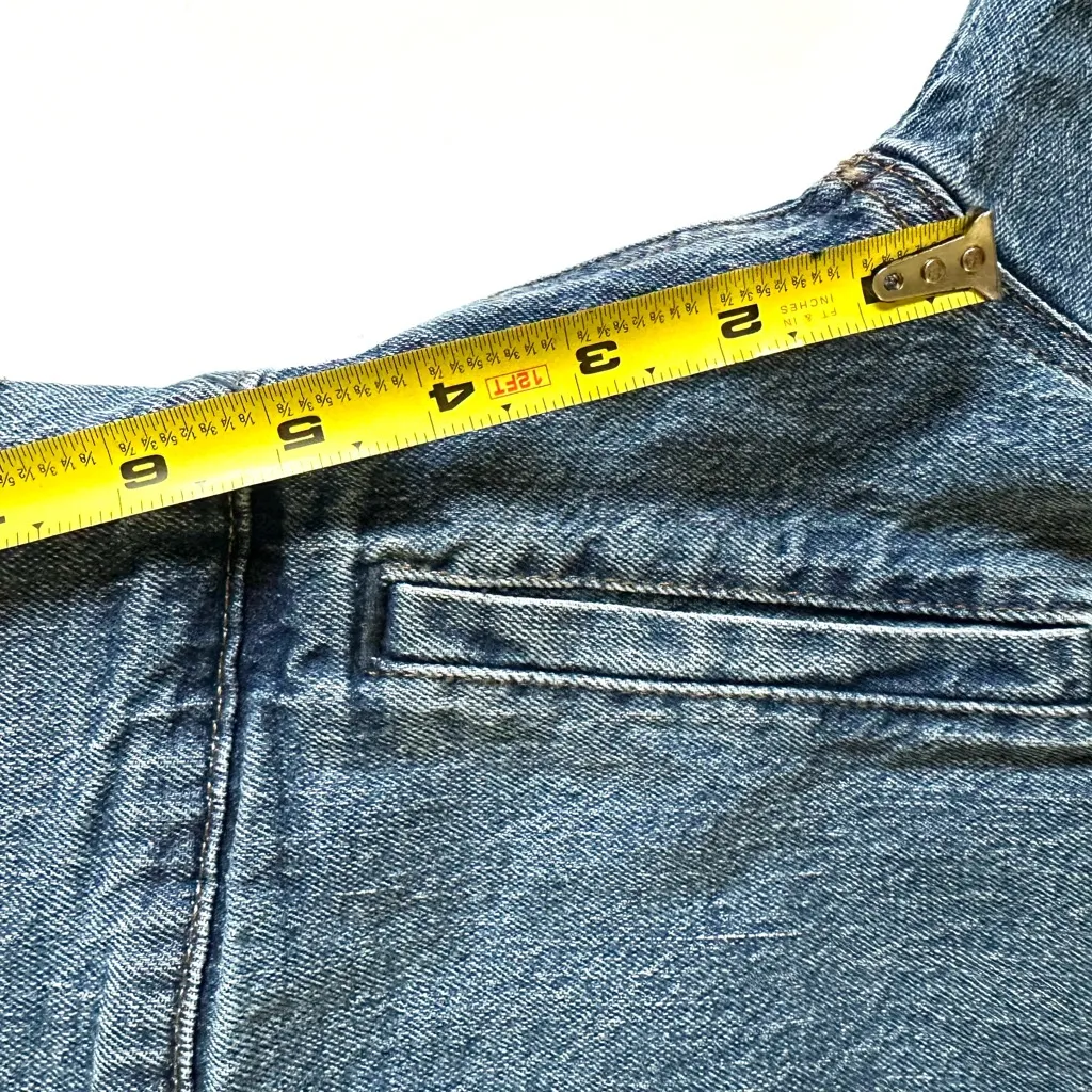 Abercrombie & Fitch Blue Cropped Jean Jacket Women’s Medium Wash Sz XS - Image 9