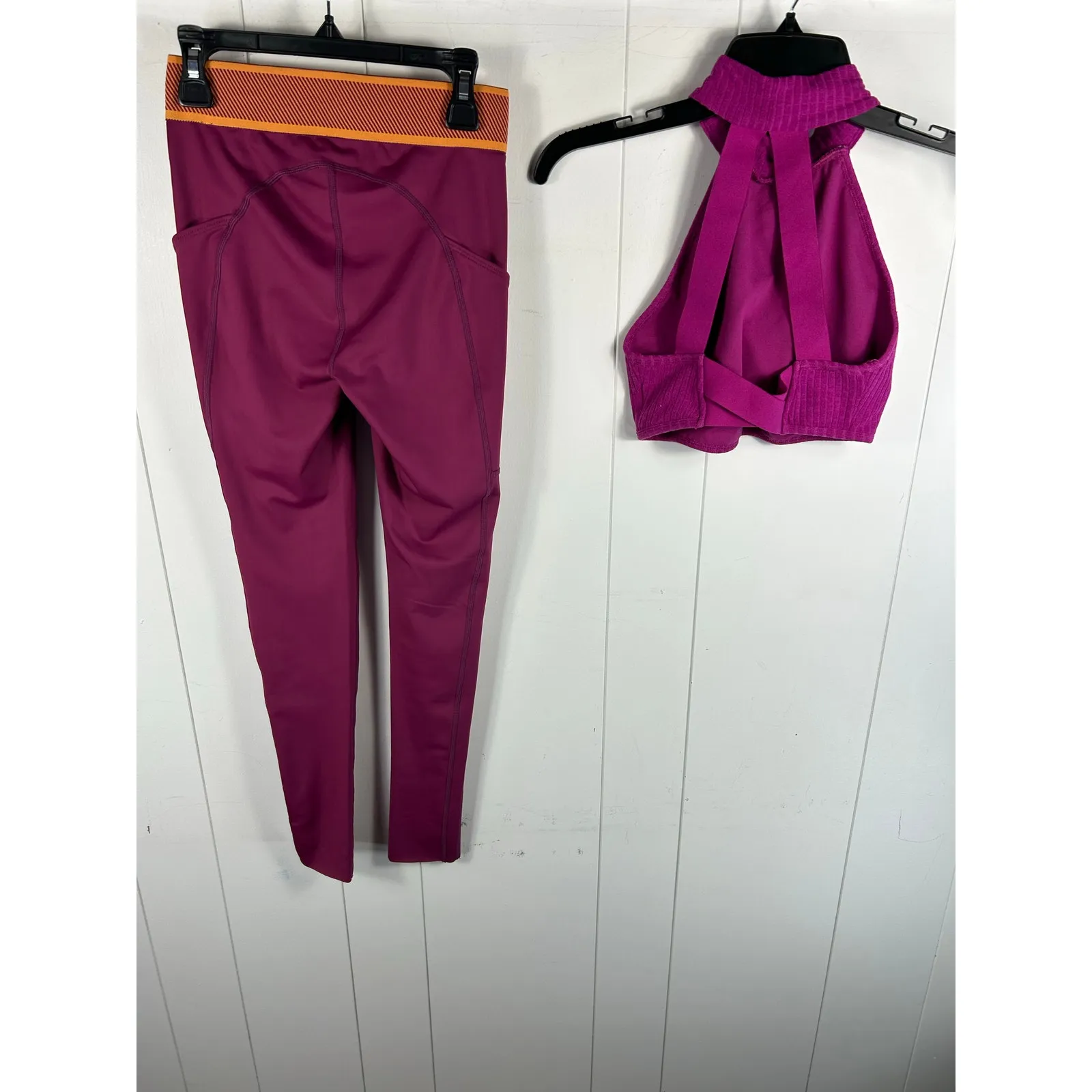 Free People Movement Set of Women's Purple Leggings and Sports Bra Size XS - Image 8