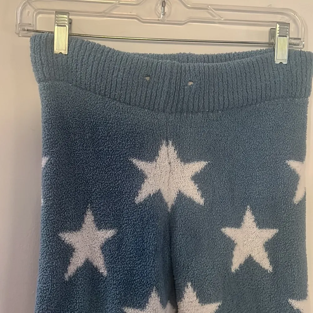 Honeydew thick fleece star leggings Blue - Image 2