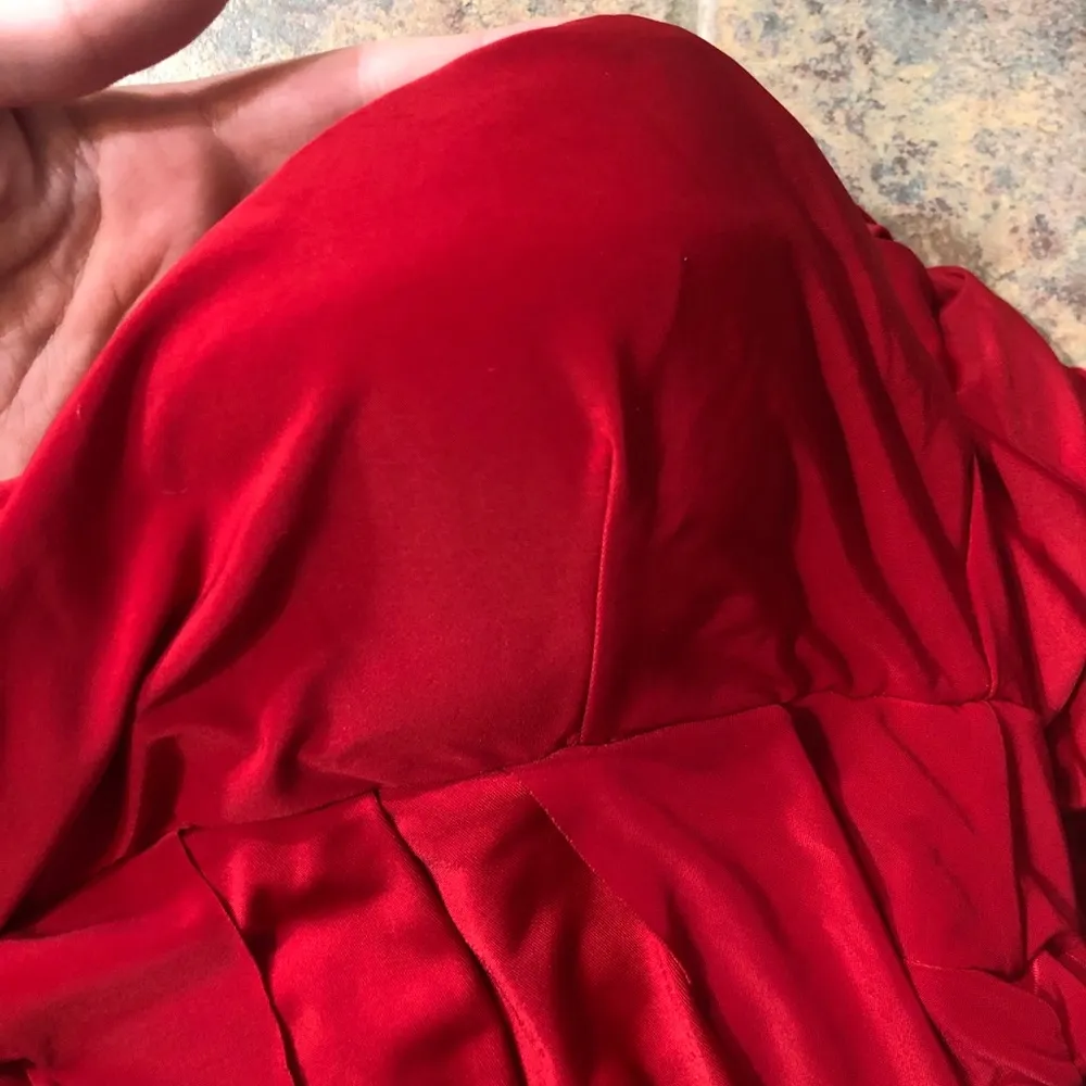 [windsor] M babe society red one shoulder dress - Image 4