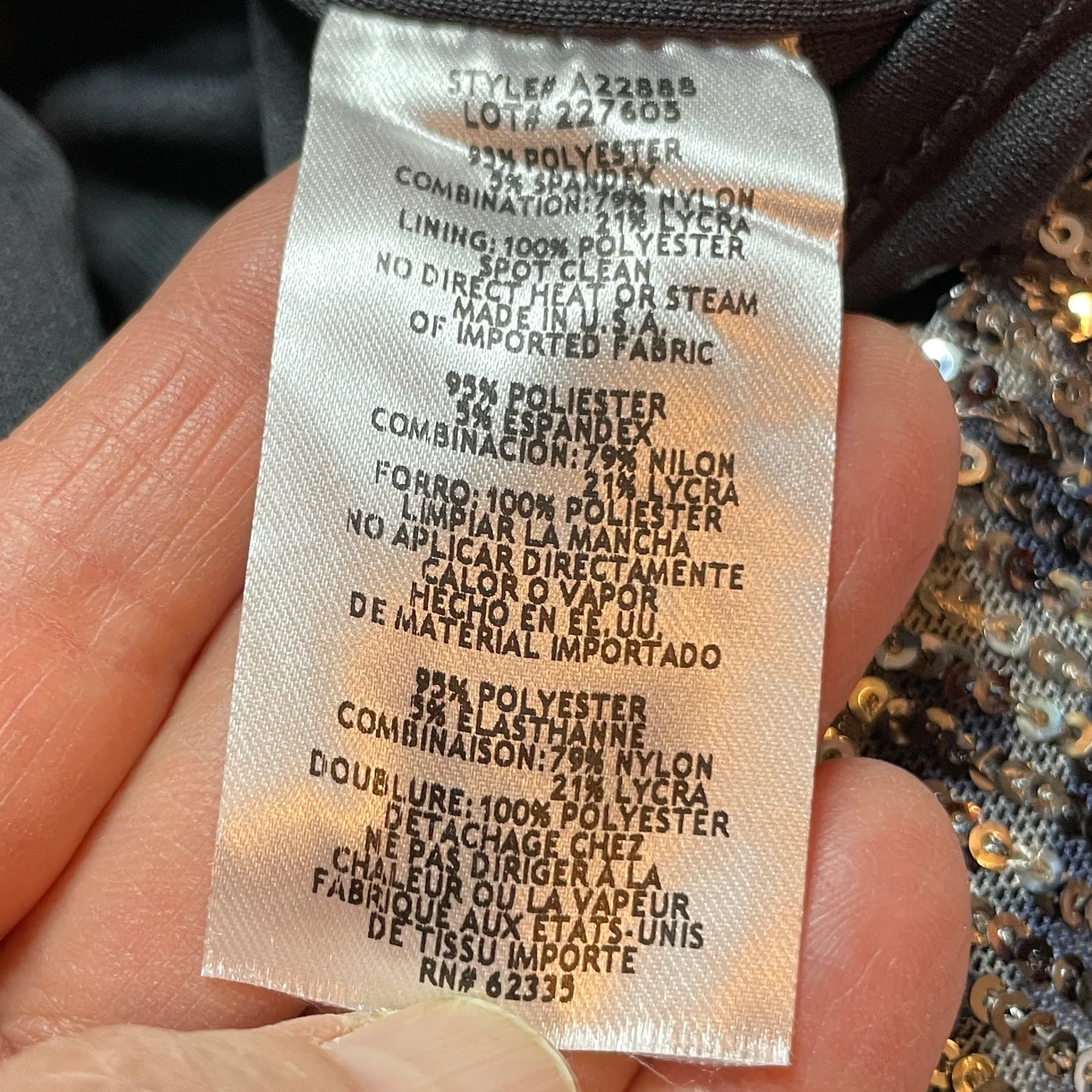 NWT - Women’s Black & Silver Sequin Dress - Size 2.  - Image 10