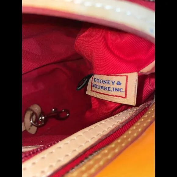 Dooney & Bourke Mustard‎ Shoulder Bag Patent Leather 12x9x3.5” - Image 9